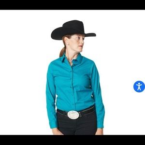Hobby Horse Teal Western Shirt